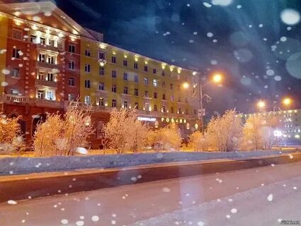 Город Норильск зима.