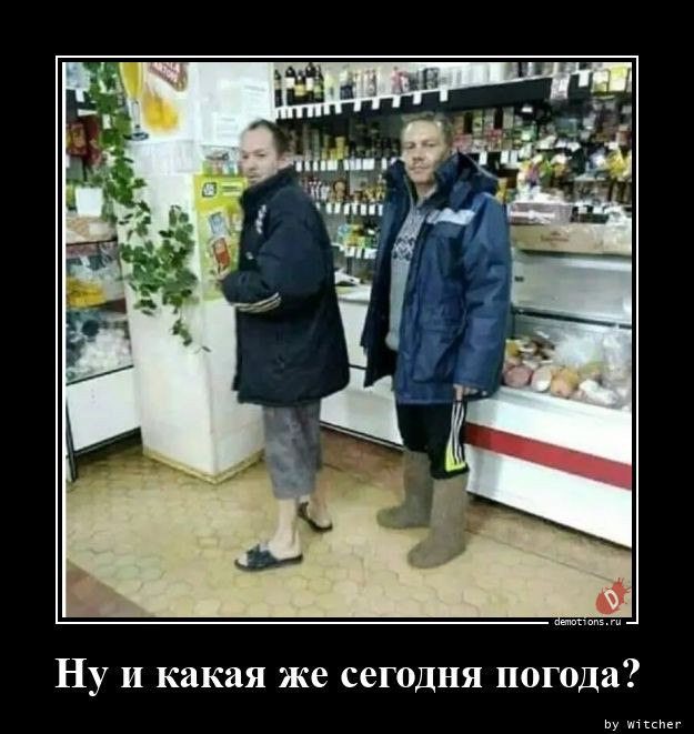 Демотиваторы для всех: «Ну и какая же сегодня погода?»