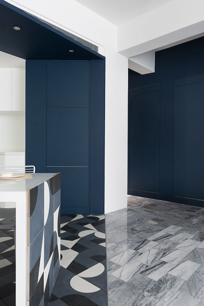 Просторная светлая квартира с диагональным дизайном Просторная светлая квартира с диагональным дизайном геометрический узор