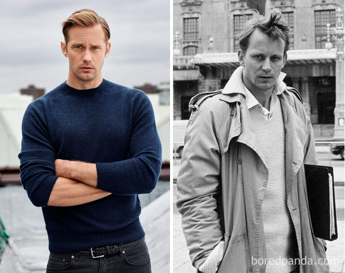 Alexander Skarsgård And Stellan Skarsgård At Their 30s