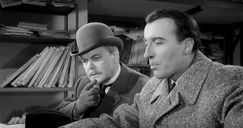 1962 Шерлок Холмс и смертоносное ожерелье. В роли Холмса Кристофер Ли.jpg