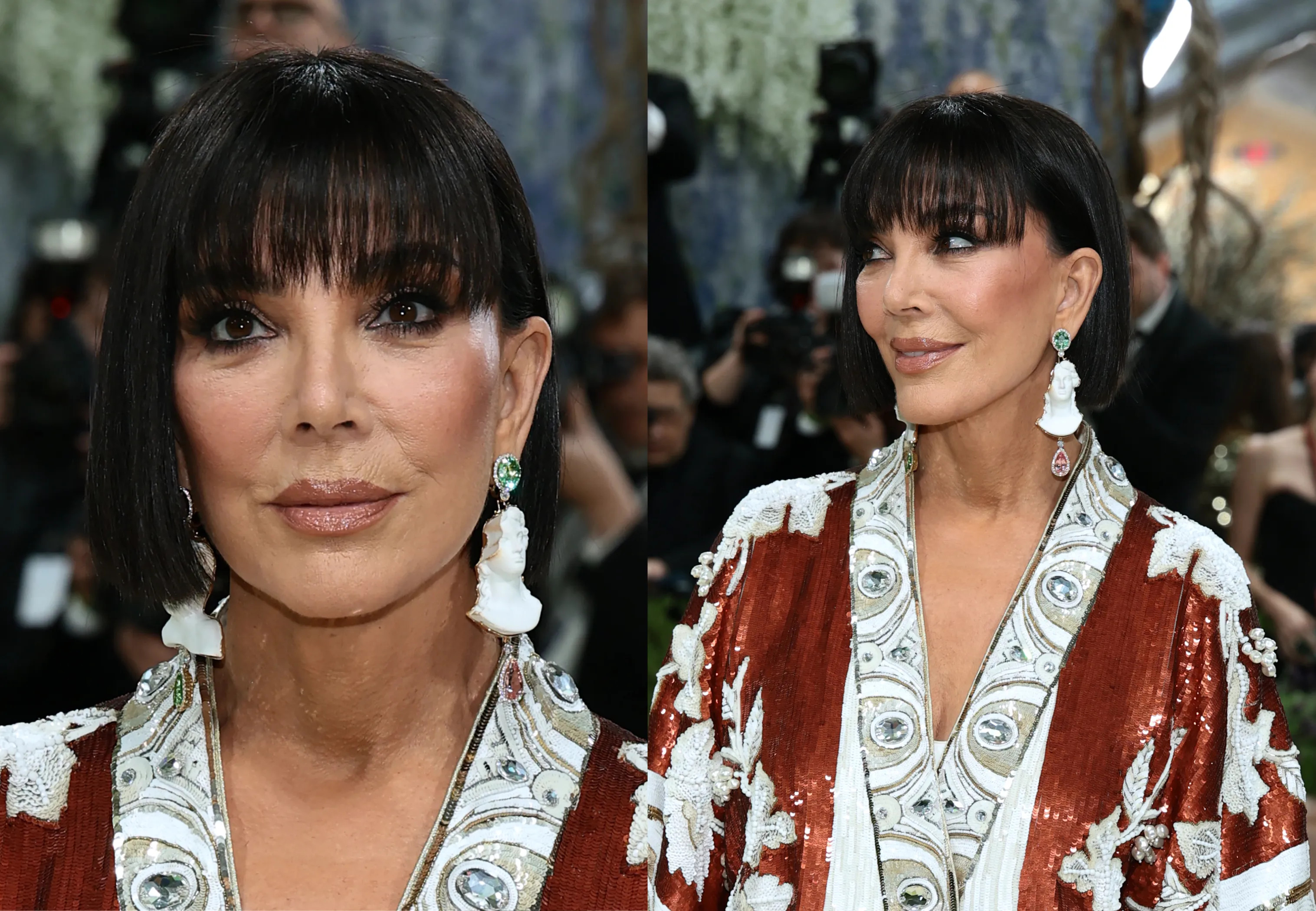 Крис Дженнер показала на Met Gala, как на самом деле выглядит её подтяжка лица за 100 тысяч долларов