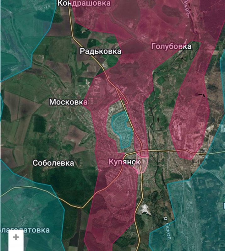   Карта СВО. Ситуация под Купянском.