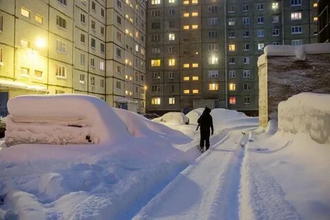 Норильск зимой (52 фото) .