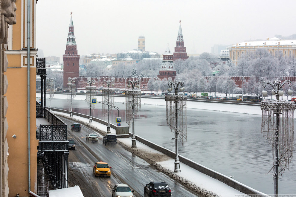 Москва после снегопада