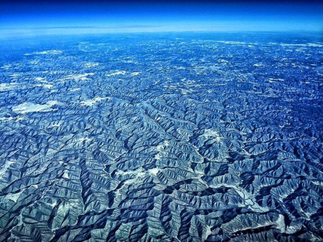 10 Пилот запечатлел потрясающий вид на горы Аппалачи в западной Вирджинии интересное фотография