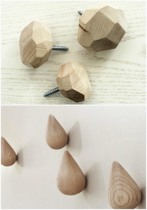 Мебельные ручки из дерева.