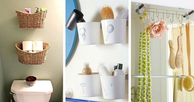 Хранение в ванной: 10 продуктивных идей, более 40 примеров
