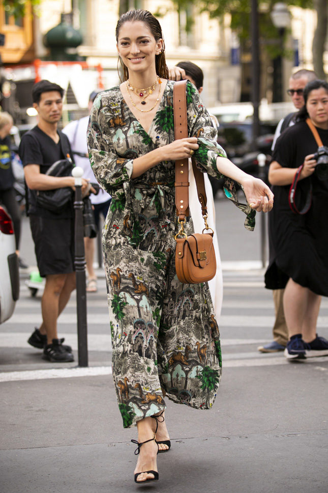 София Санчес де Бетак на Неделе высокой моды в Париже, июль 2019