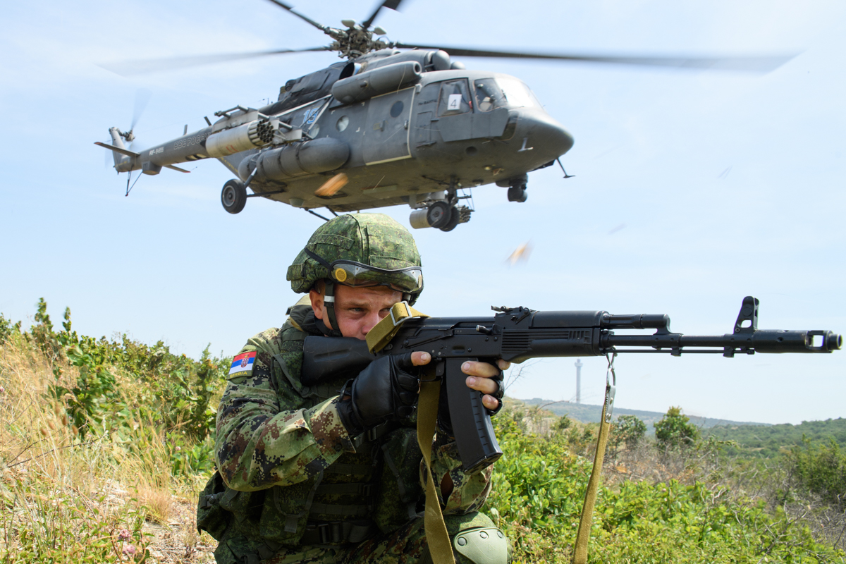 Совместные военные учения России и Сербии. Источник изображения: https://vk.com/denis_siniy