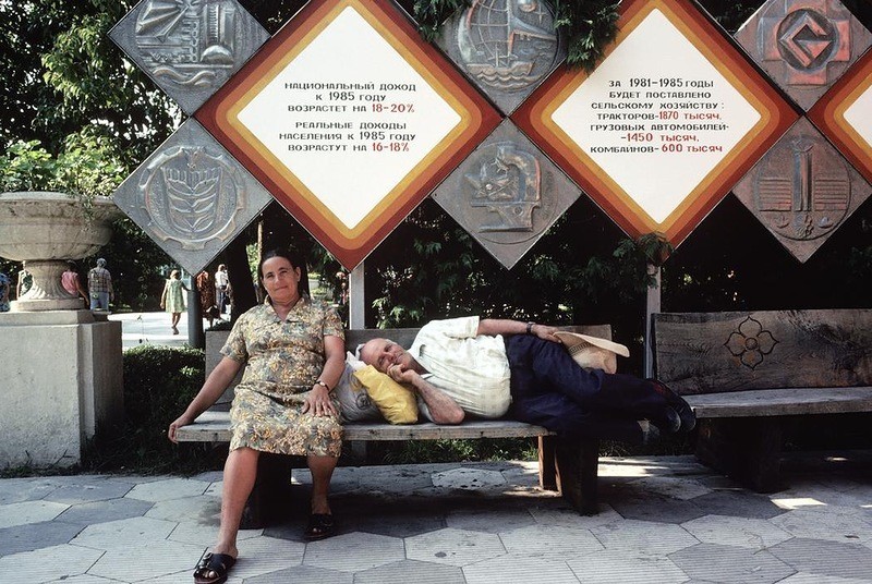 Приморский бульвар в Сочи 1981 год, СССР, история, люди, фото