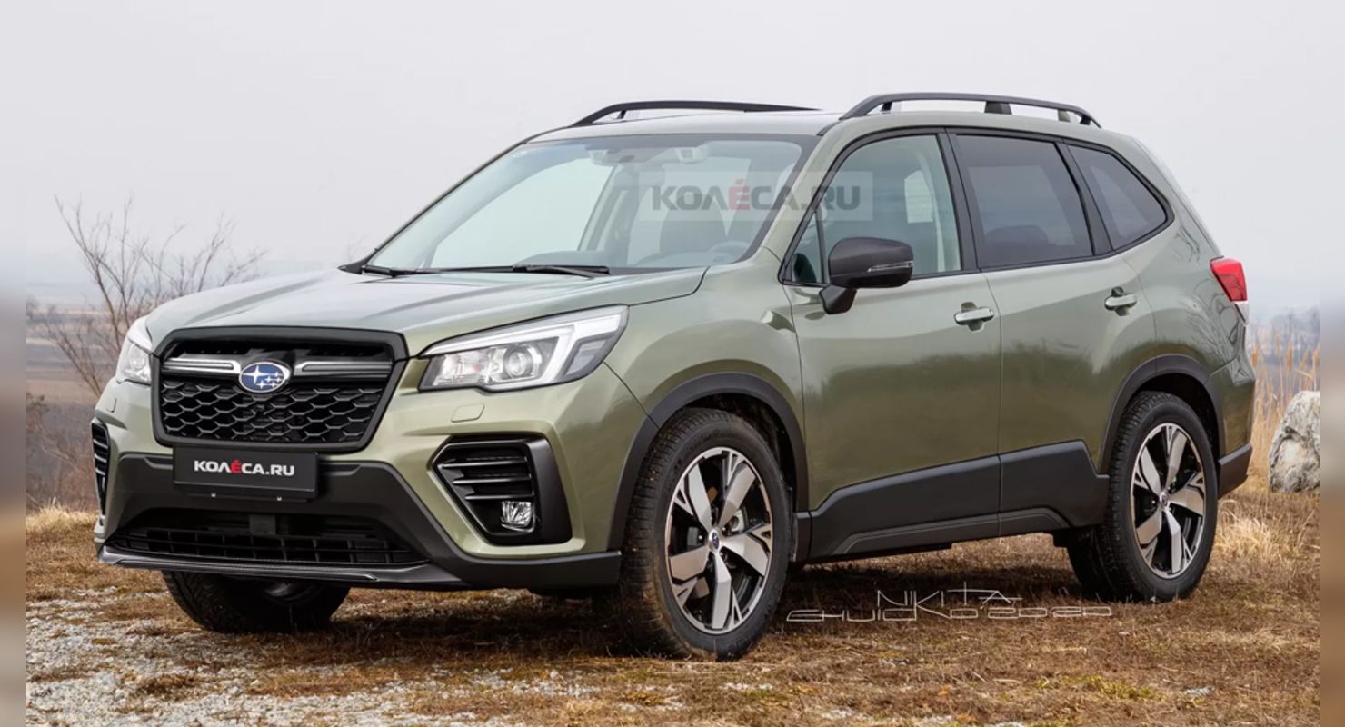 Появились первые рендерные изображения нового кроссовера Subaru Forester Автомобили