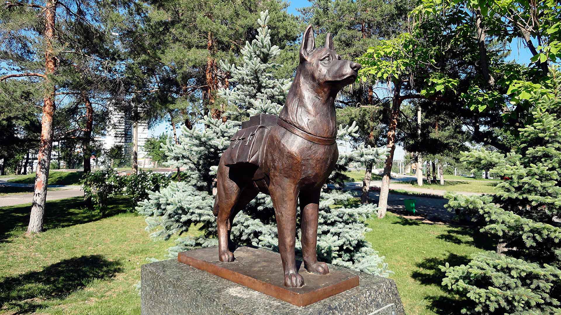 Памятник собакам - участникам войны