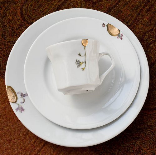 Посуда из треснувшего фарфора Посуда из треснувшего фарфора креатив,Посуда,Хенд мейд