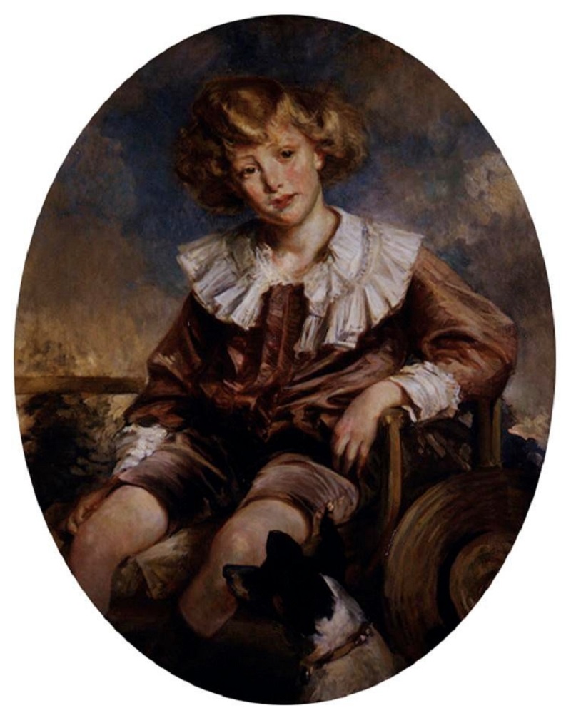 PORTRAIT OF ANTONIN DE MUN AS A YOUNG BOY.