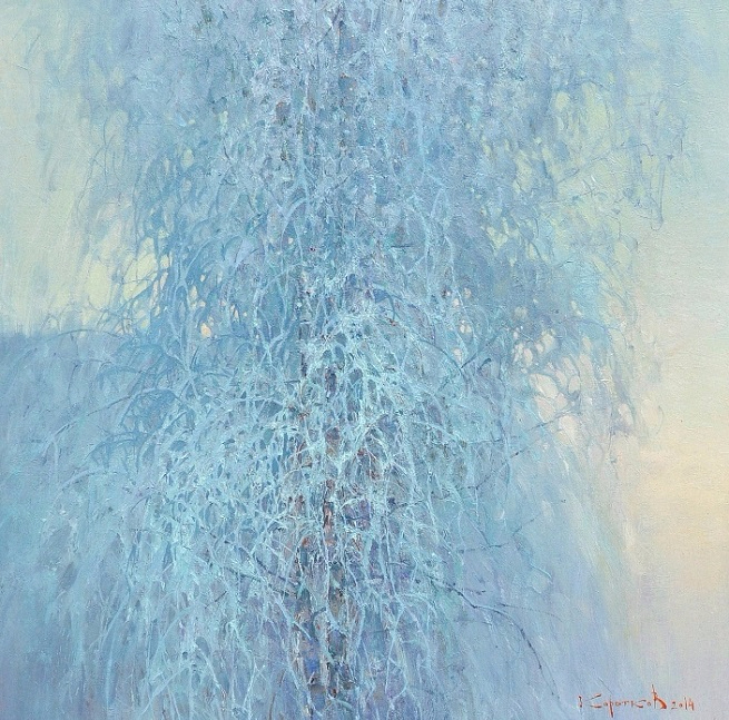 Зима у нас суровая, но до чего же хороша! Художник Коротков Валентин живопись