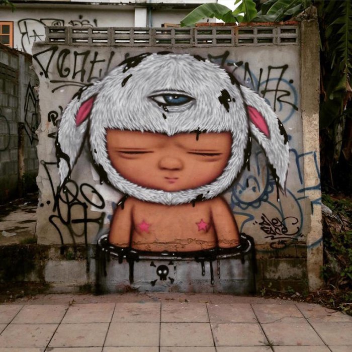  Alex Face – тайское лицо стрит-арта