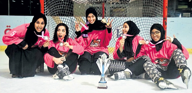 Хоккей на Ближнем Востоке делает первые, пока ещё неуверенные шаги. Фото: Twitter.com