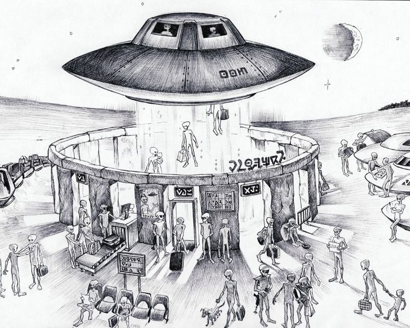 Инопланетяне кто они рисунки, юмор