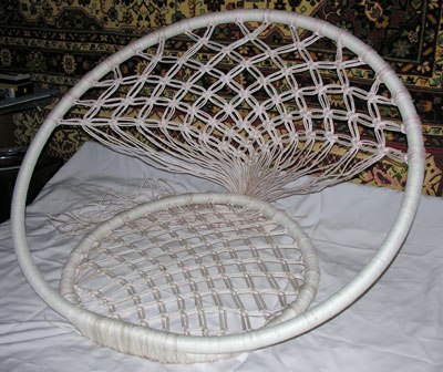 Плетёное кресло для дачи своими руками