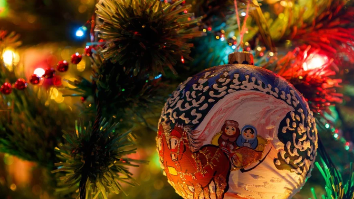 Новогоднюю елку установили в кабинете президента России