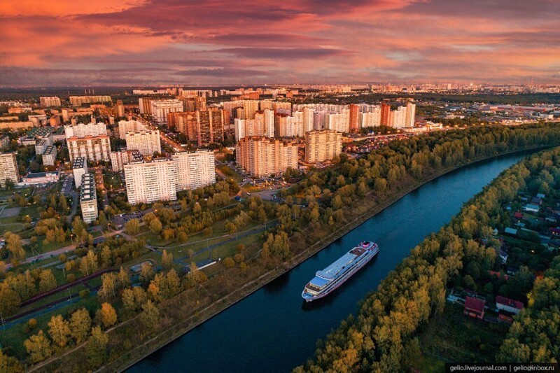 В сердце России: головокружительное Подмосковье с высоты птичьего полёта Подмосковье,Россия,с высоты птичьего полета