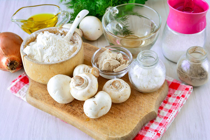 Жареные пирожки с грибами — пышные и хрустящие выпечка