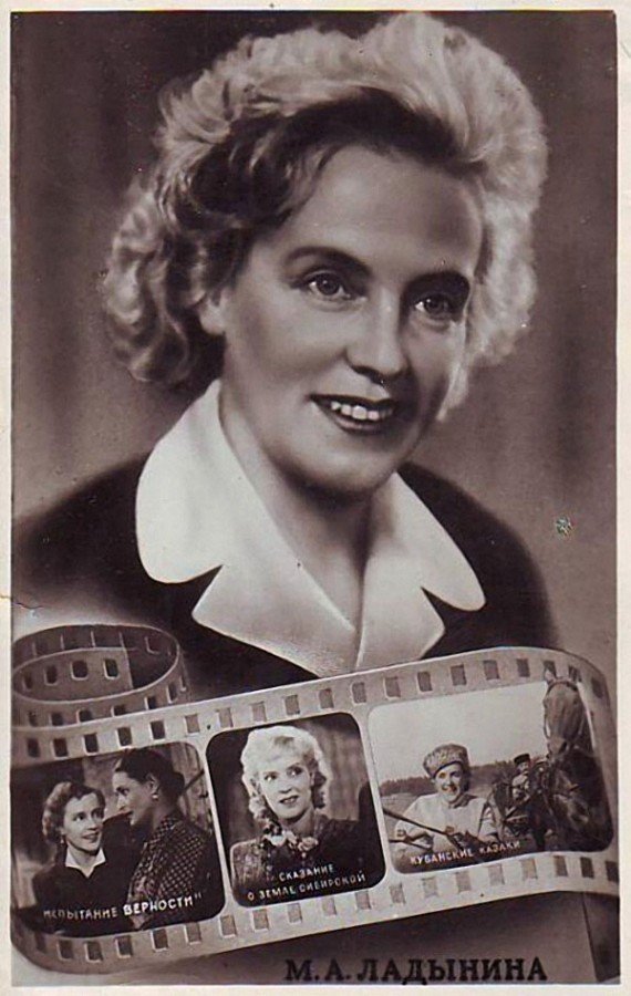 Актрисы советского кино на коллекционных открытках прошлого фотография