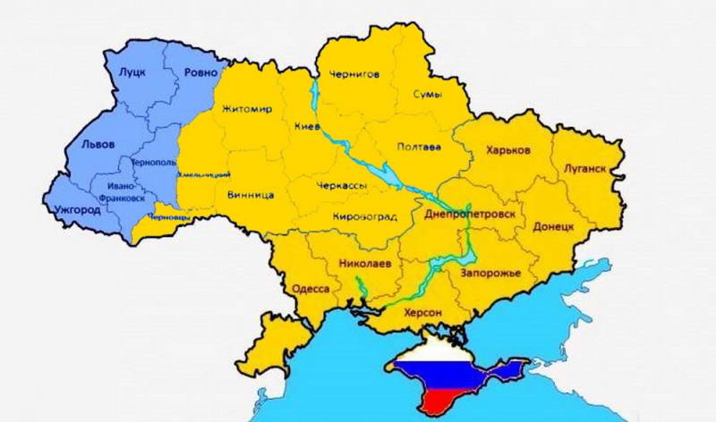 Украина уменьшится до Галичины и Волыни, став рассадником террористической угрозы