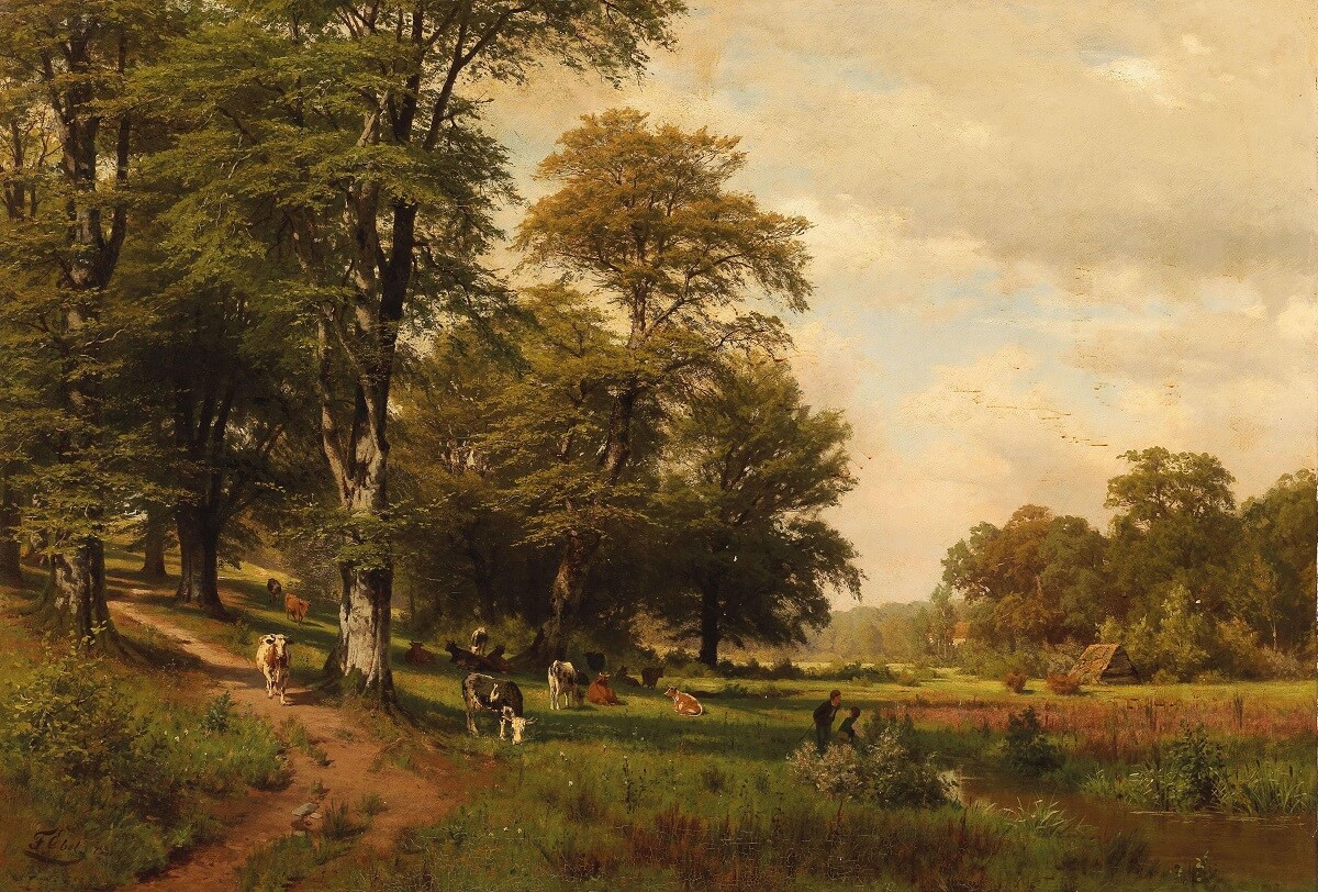 Художник Fritz Ebel (Фриц Эбель)