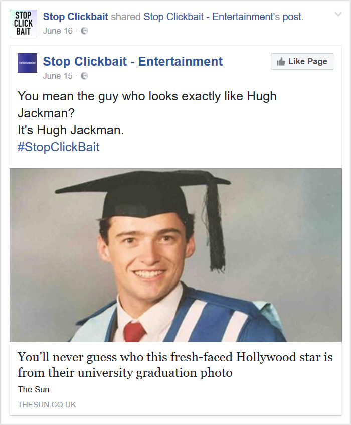 Stop Clickbait