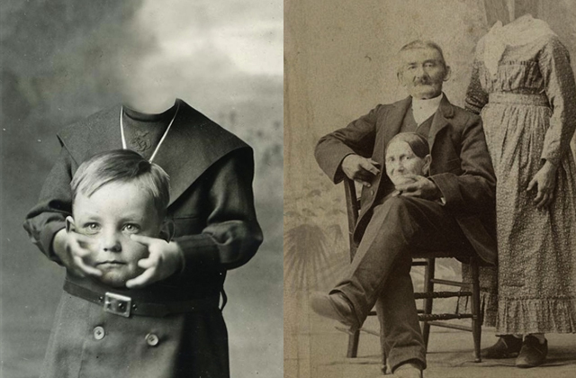 История фото: портрет без головы 