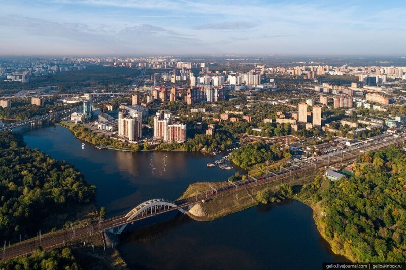 В сердце России: головокружительное Подмосковье с высоты птичьего полёта Подмосковье,Россия,с высоты птичьего полета