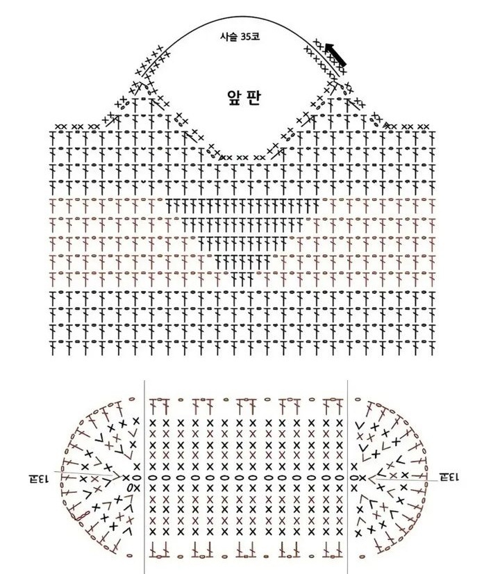 Схема вязания крючком этой сумки