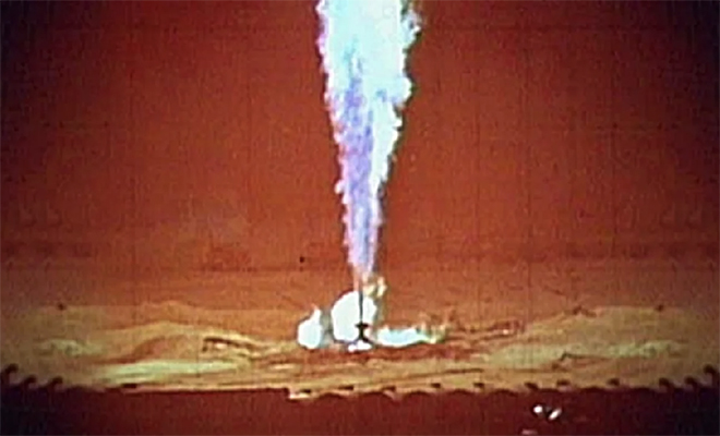 В 1966 году советские физики решили потушить скважину ядерным взрывом. Архивное видео