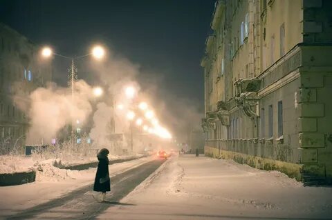 5 холодных городов России Норильск - двухметровая зима Бескрайняя Россия.