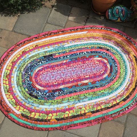 Коврик "jelly roll rug" для дома и дачи,мастер-класс,шитье