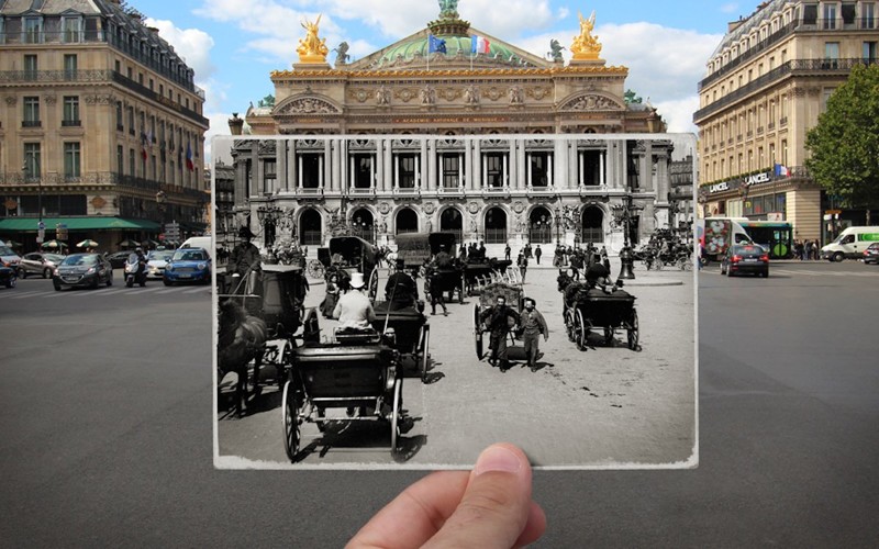100-летние изменения Парижа в проекте Жюльена Кнеза