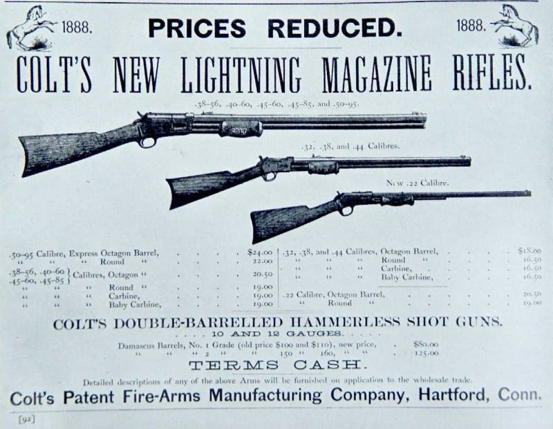 Они были первыми: «Кольт-Молния» против «Винчестера» оружие