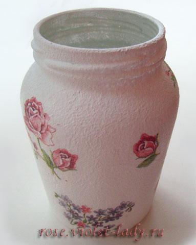 Мастер класс: декупаж ваза с розами Мастер класс: декупаж ваза с розами поделки,своими руками,творчество