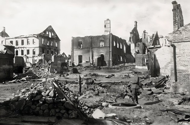 Руины крепости. Фото 1941 года.