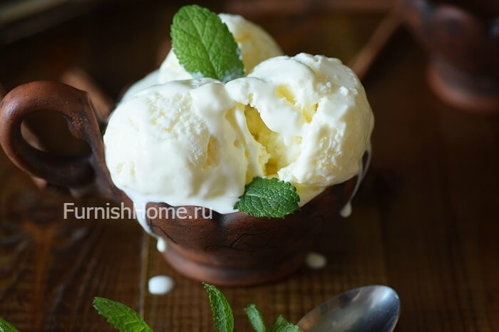 Домашний пломбир  десерты,кулинария,мороженое,пломбир