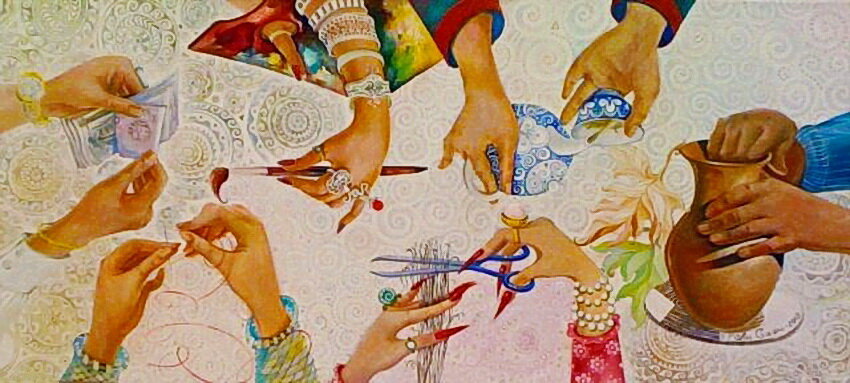 Кружевная реальность гармонии... Художник Marie Li-Safi 