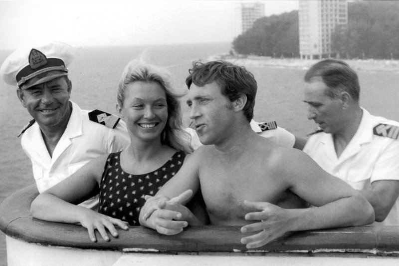 Владимир Высоцкий с Мариной Влади в Пицунде. Абхазия. 1970-е. история, люди, фото