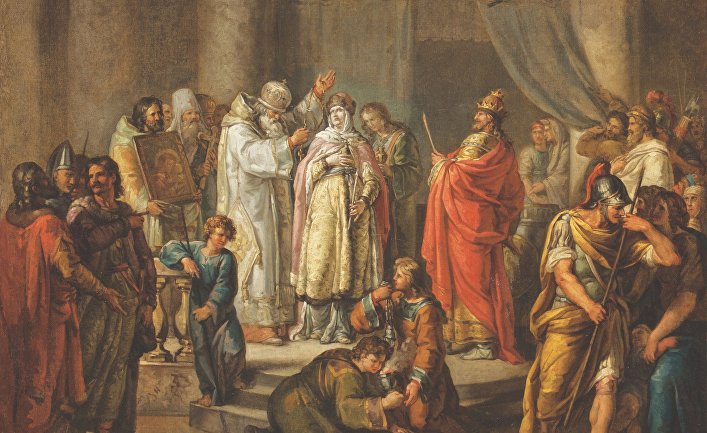 Картина "Крещение княгини Ольги", 1792
