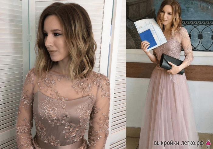 Нежное романтичное вечернее платье вечернее платье,Одежда,шитьё