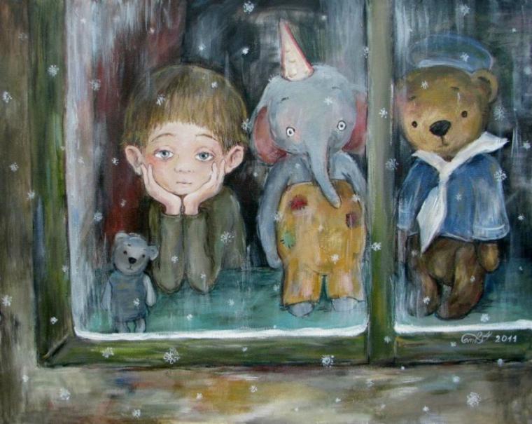 Зимняя сказка Нино Чакветадзе: теплые и добрые картины вдохновляемся,мастерство,творчество