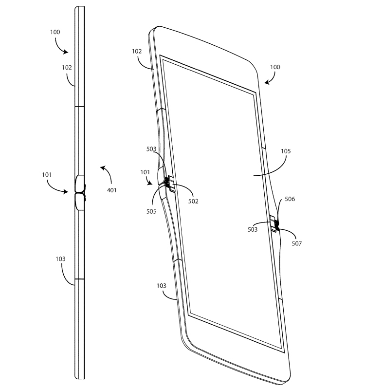 Новый смартфон Motorola razr с гибким экраном может получить необычный дизайн Motorola, может, имеет, описывается, конструкция, патент, корпуса, части, располагаться, нынешнего, видно, январе, подана, пальцевЗаявка, отпечатков, сканер, панель, сторонВ, рамки, оптическим