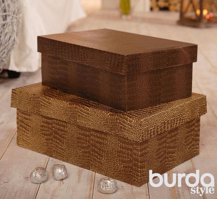 Кожаные коробки своими руками от Burdastyle: мастер-класс