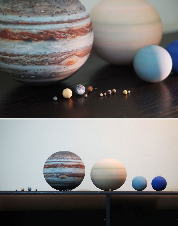 3d-printed Planets, Moons And Solar Systems That Fit On Your Table